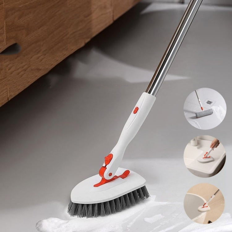 Shower Cleaning Brush With 52 Inch Adjustable Handle Tub Tile Scrubber Brush