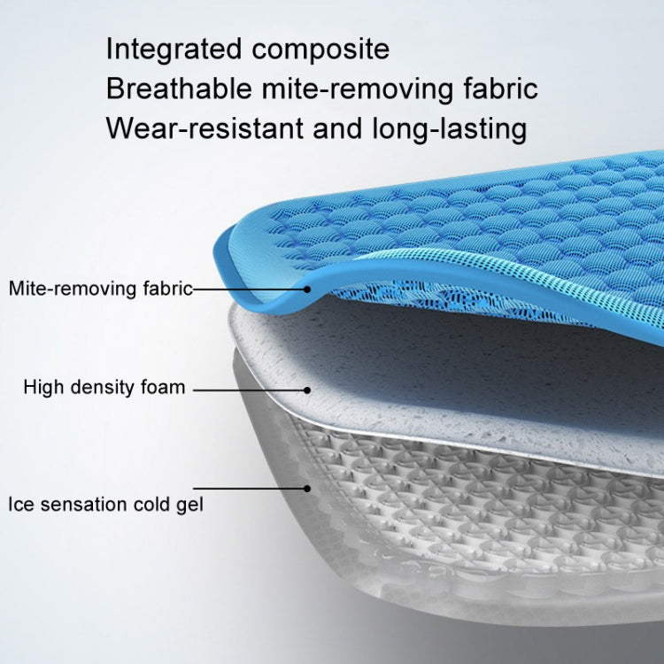 HELLOLEIBOO Car Gel Ice Cushion Four Seasons Universal Breathable Seat Cushion