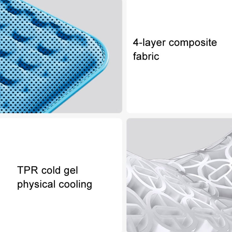 HELLOLEIBOO Car Gel Ice Cushion Four Seasons Universal Breathable Seat Cushion