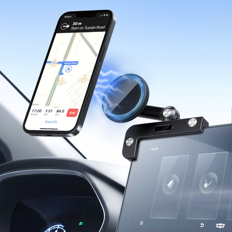 For Tesla Model 3/Y Car Magnetic Phone Holder Rotatable Car Navigation Mount