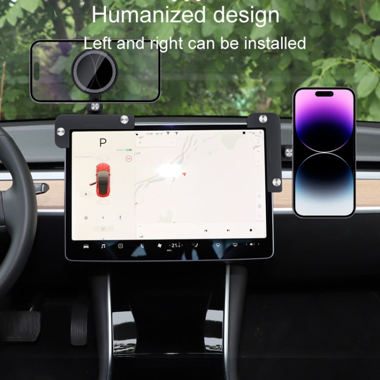For Tesla Model 3/Y Car Magnetic Phone Holder Rotatable Car Navigation Mount
