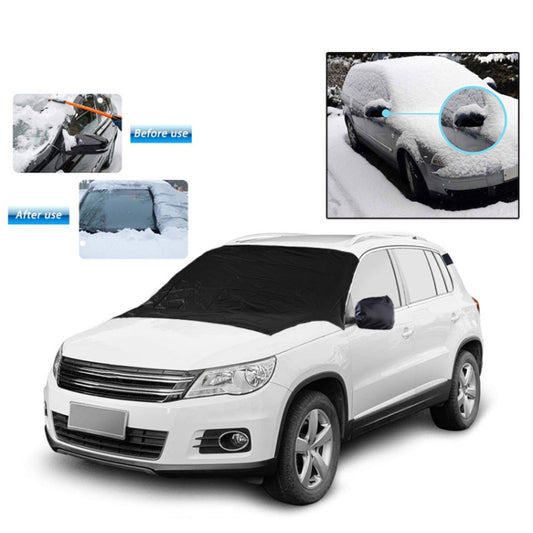 Automobile Silver Coated Cloth Sunshade Snow Shield, Front Rubber Band, Rear Rubber Band