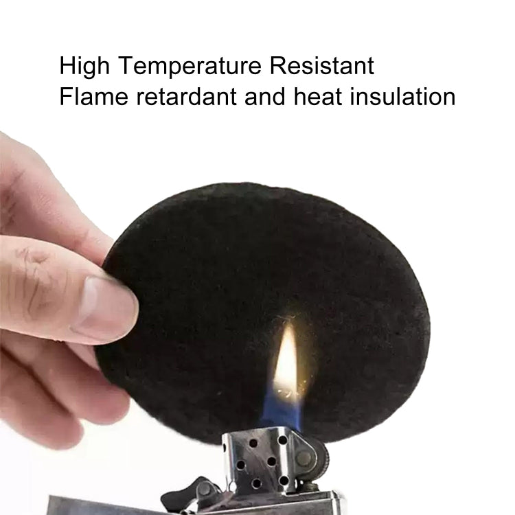 100-Pack Flame Retardant Aluminum Foil Cotton Pads for Incense Burners and Mosquito Coils - High Temperature Resistant Fireproof Mats