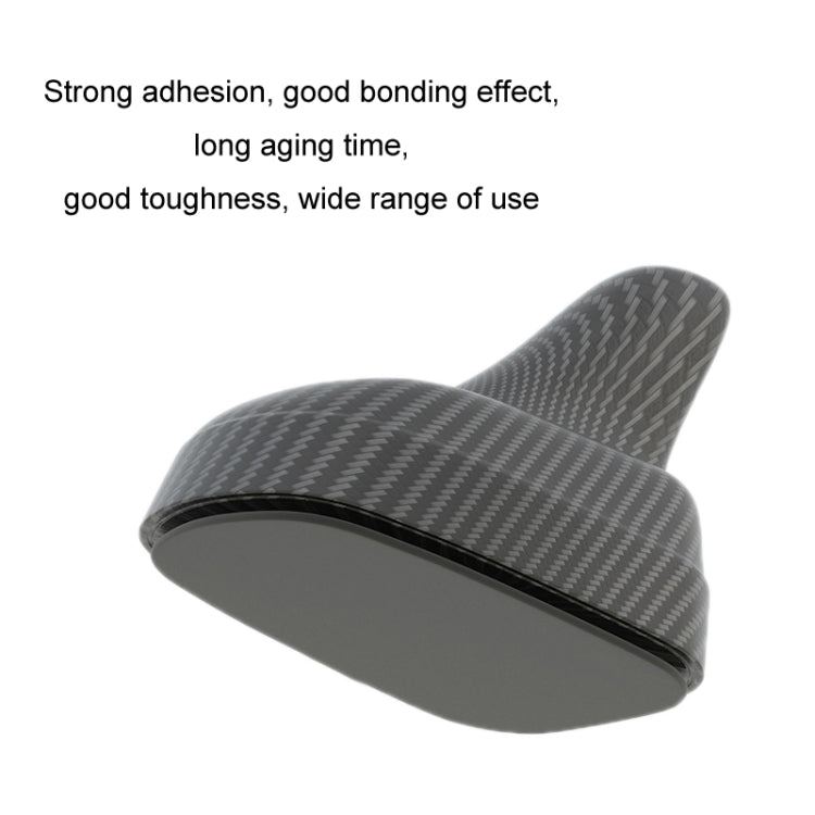 Car Decoration Shark Fin Modified Antenna Roof Tail Wing, Black Carbon Pattern, Black