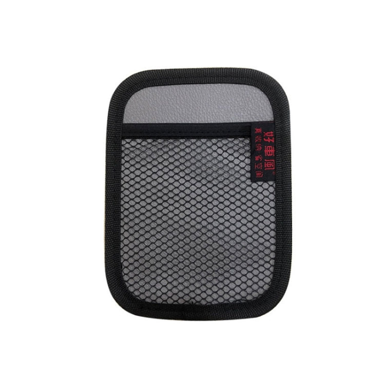 Microfiber Leather Car Mobile Phone Sticky Storage Net Bag
