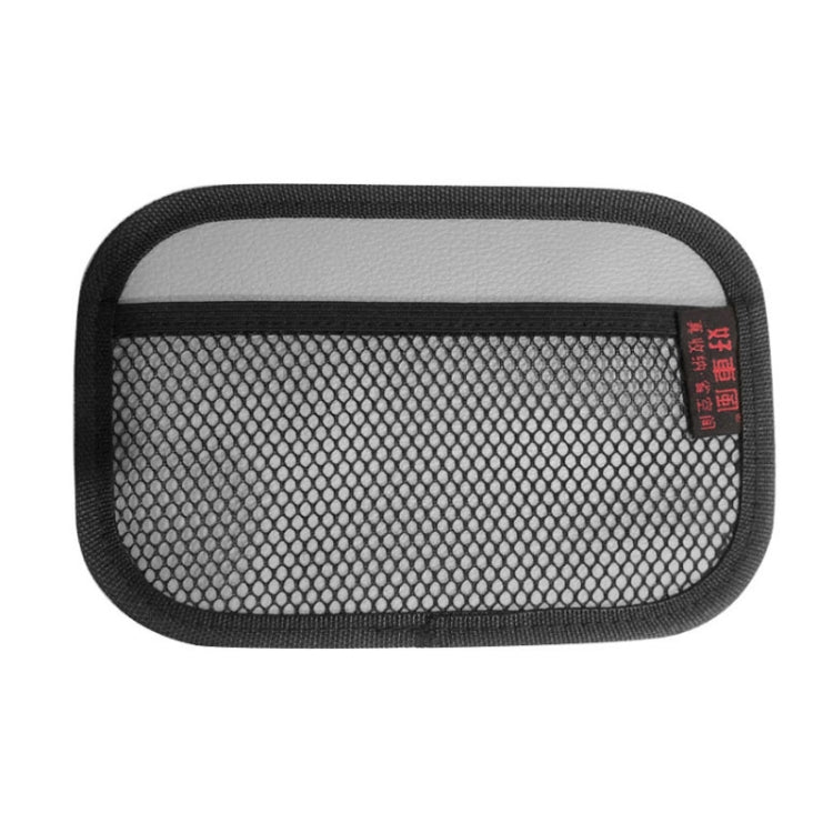 Microfiber Leather Car Mobile Phone Sticky Storage Net Bag