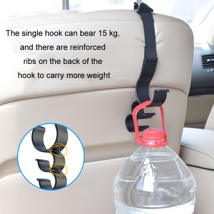 1pair Car Seat Back Umbrella Fixed Storage Hook