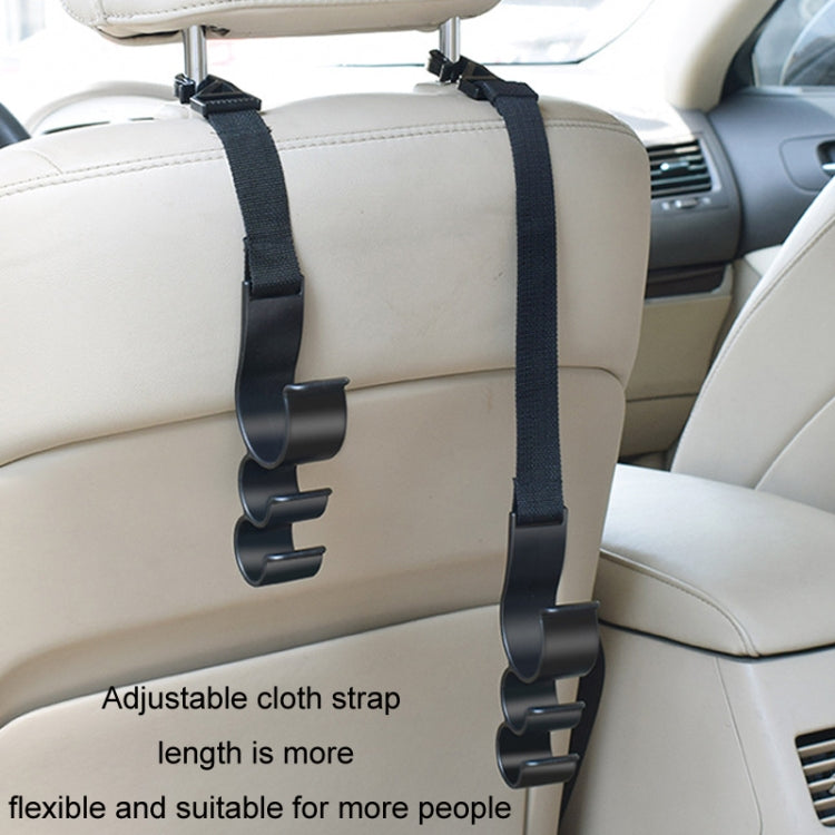 1pair Car Seat Back Umbrella Fixed Storage Hook