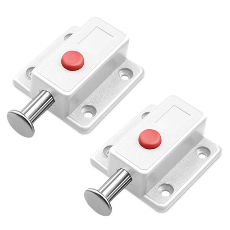 2pcs Plastic Cabinet Door Spring Latch Window Door Bolts Safety Latch Lock