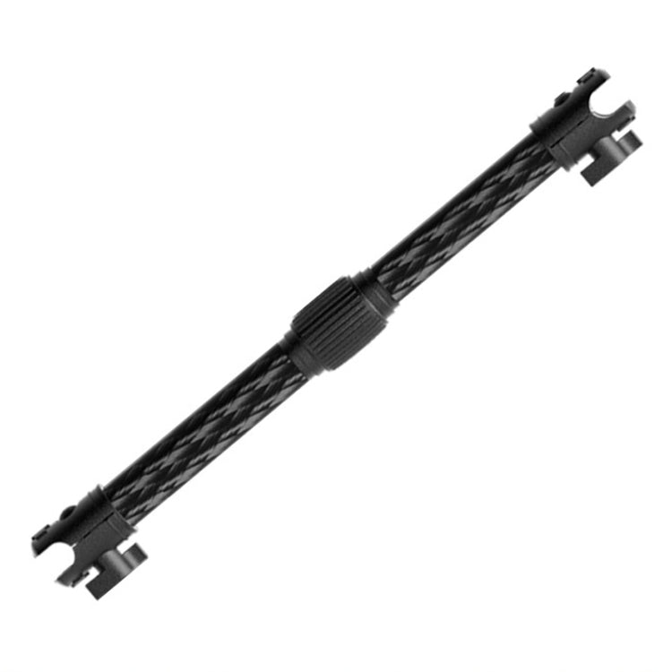 Telescopic Car Phone Mount Extension Arm Double Jointed Swivel Carbon Fiber Bracket Connecting Rod