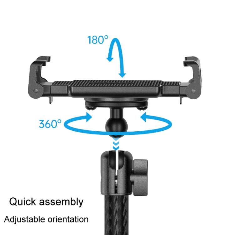 Telescopic Car Phone Mount Extension Arm Double Jointed Swivel Carbon Fiber Bracket Connecting Rod