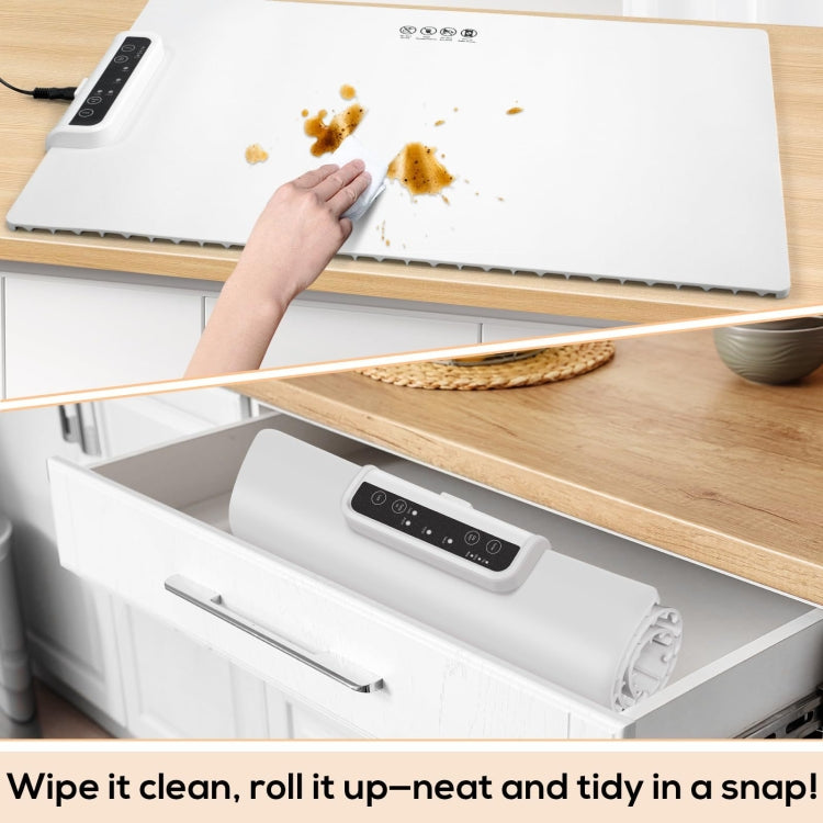 240W Electric Warming Tray Food Warmer with Adjustable Temperature, Timed Close