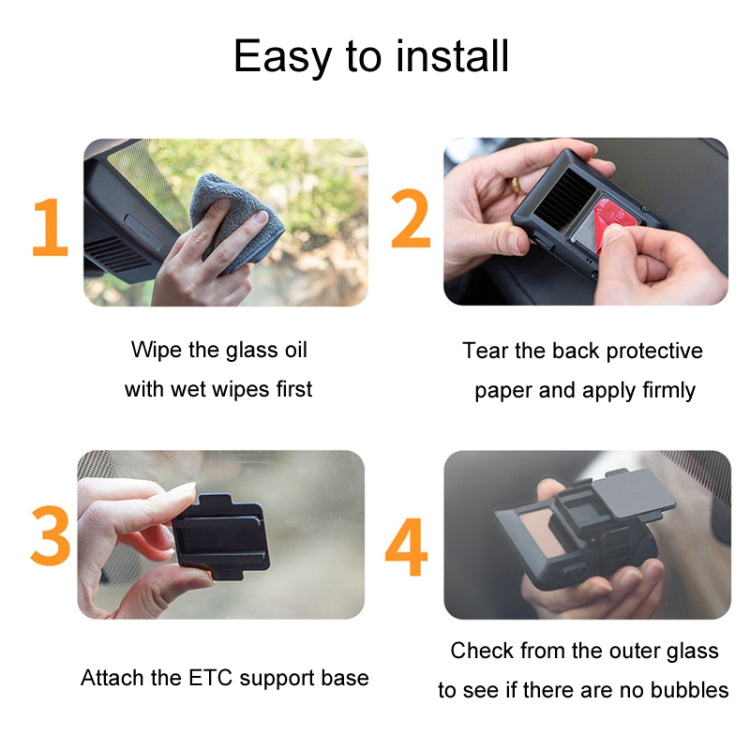 Automotive Removable ETC Slide Bracket Car Anti-Drop Holder