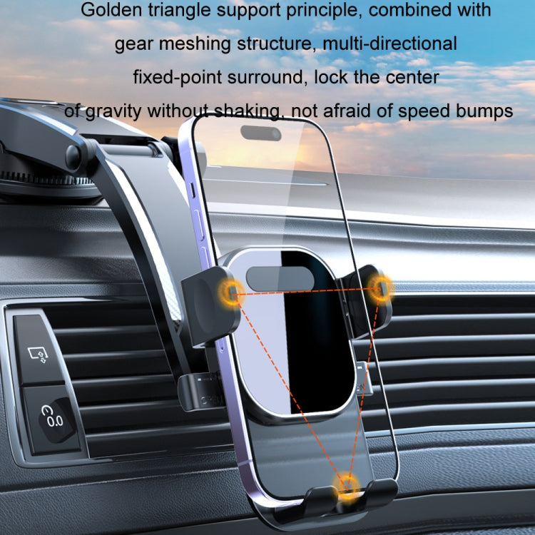 Car Suction Cup Dashboard Automatic Lock Mobile Phone Holder
