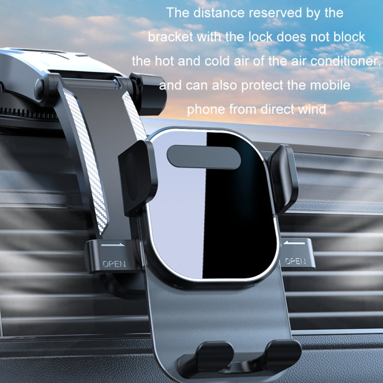Car Suction Cup Dashboard Automatic Lock Mobile Phone Holder
