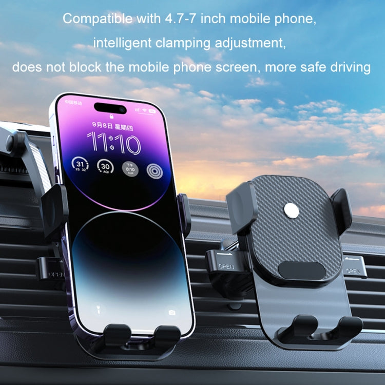Car Suction Cup Dashboard Automatic Lock Mobile Phone Holder