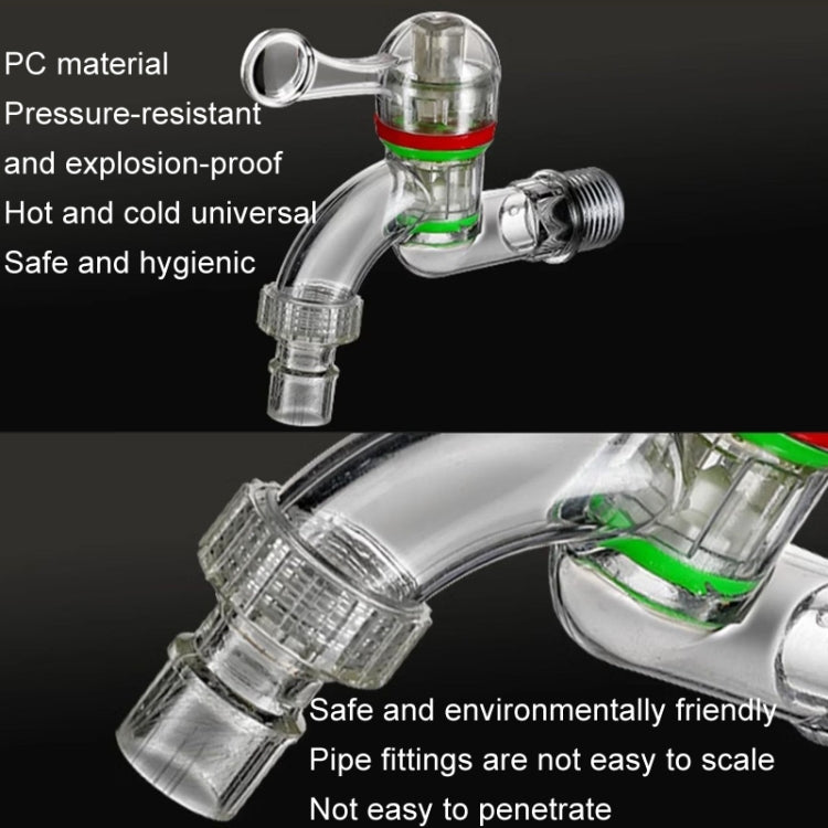 Plastic Transparent Faucet Household Anti-freezing Water Catch Hose
