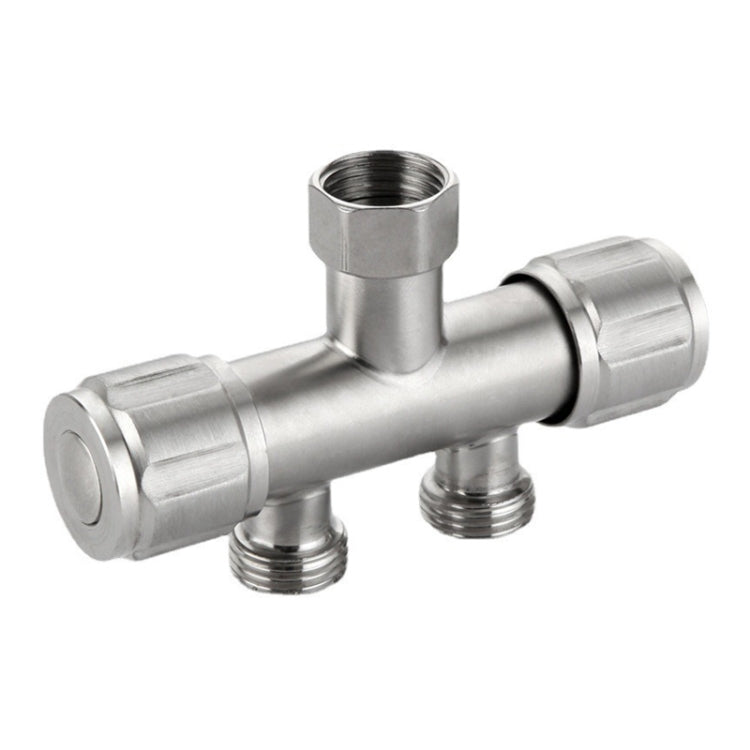 Washing Machine Faucet Splitter 1 Input 2 Output Dual Outlet Adapter 304 Stainless Steel Faucet