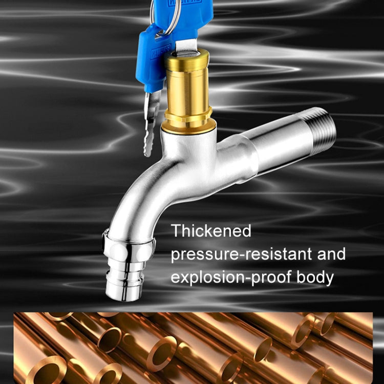 Household Faucet With Lock Outdoor Anti-theft 4 Minute Faucet