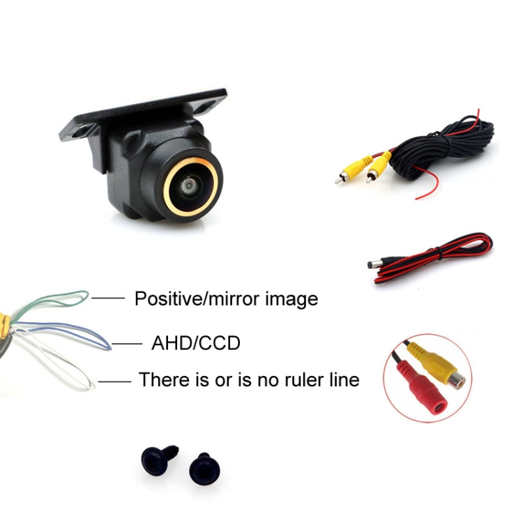 Car Universal HD Night Vision Rear View Reversing Three-Control Fisheye Camera