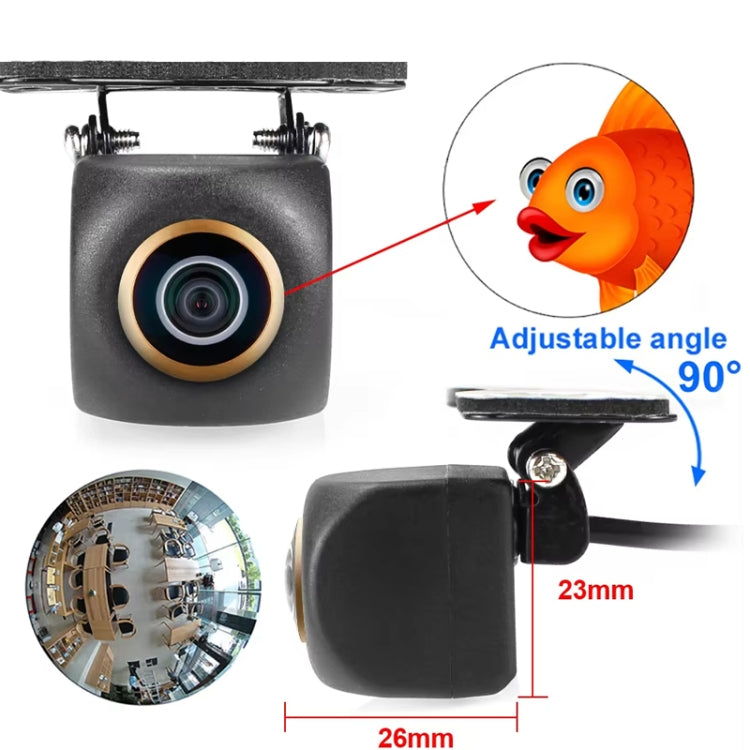 Car Universal HD Night Vision Rear View Reversing Three-Control Fisheye Camera