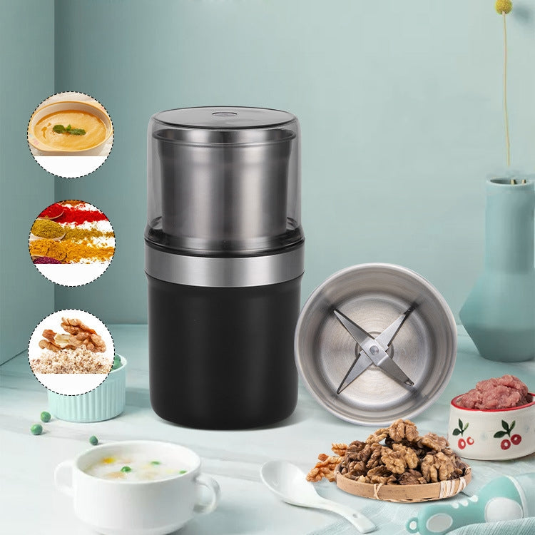 Single Cup Cross Knife Small Electric Grinder Coffee Bean Grains Fine Grinding Powder Machine