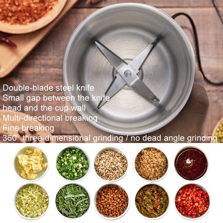 Single Cup Cross Knife Small Electric Grinder Coffee Bean Grains Fine Grinding Powder Machine