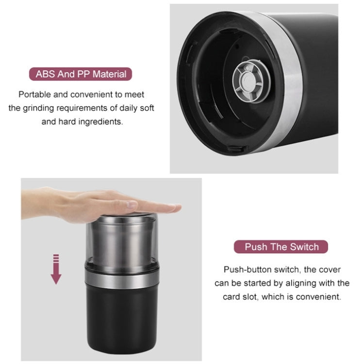 Single Cup Cross Knife Small Electric Grinder Coffee Bean Grains Fine Grinding Powder Machine