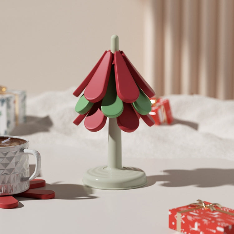 Christmas Tree Heat Resistant Table Mat Household Foldable Thermal Insulated Placemat Pot Mat