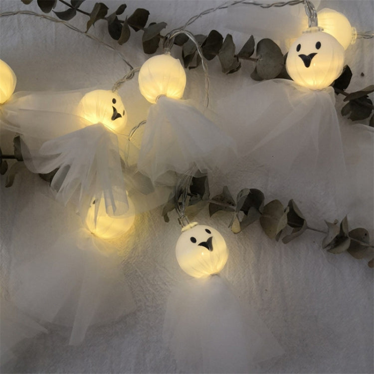 Halloween Fabric Ghost String Lights LED Scary Ghost Festival Indoor Decoration Ambient Lamp