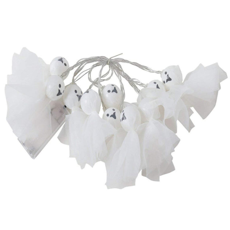 Halloween Fabric Ghost String Lights LED Scary Ghost Festival Indoor Decoration Ambient Lamp