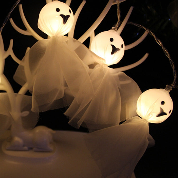 Halloween Fabric Ghost String Lights LED Scary Ghost Festival Indoor Decoration Ambient Lamp