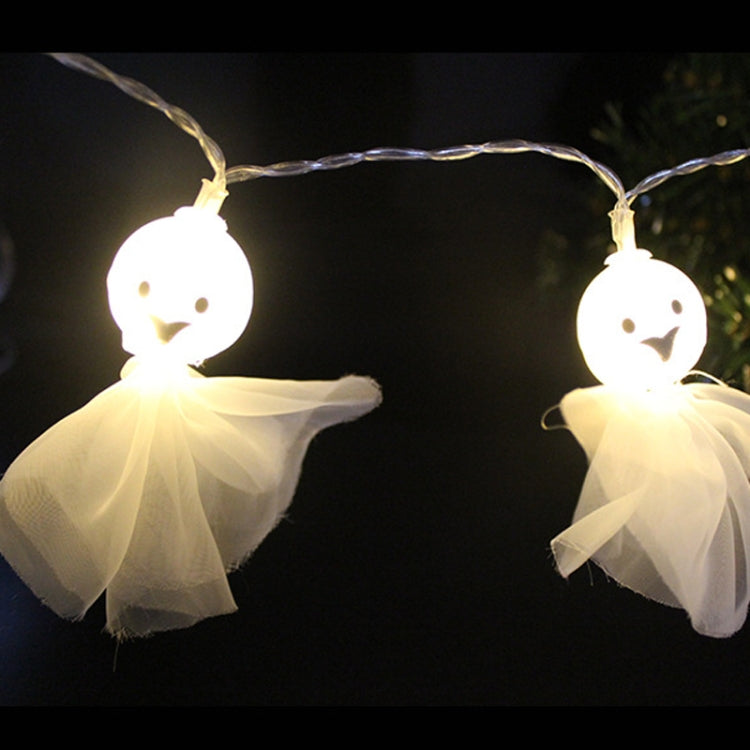 Halloween Fabric Ghost String Lights LED Scary Ghost Festival Indoor Decoration Ambient Lamp