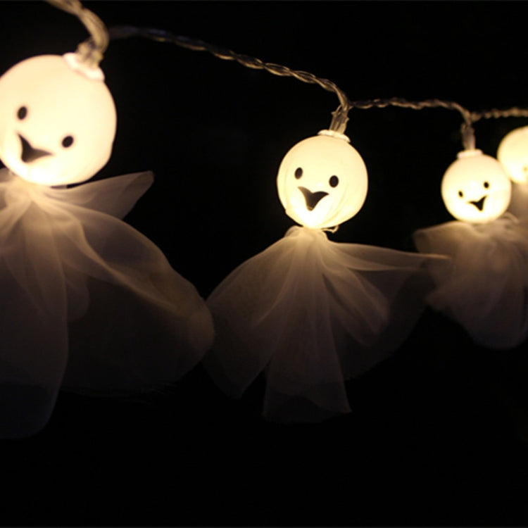 Halloween Fabric Ghost String Lights LED Scary Ghost Festival Indoor Decoration Ambient Lamp