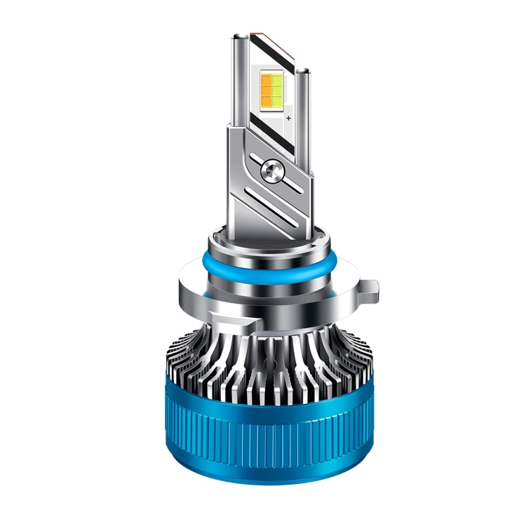 50W Three-color LED Double Copper Tube Aluminum Alloy Headlight