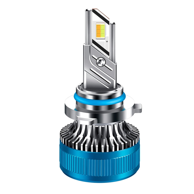50W Three-color LED Double Copper Tube Aluminum Alloy Headlight