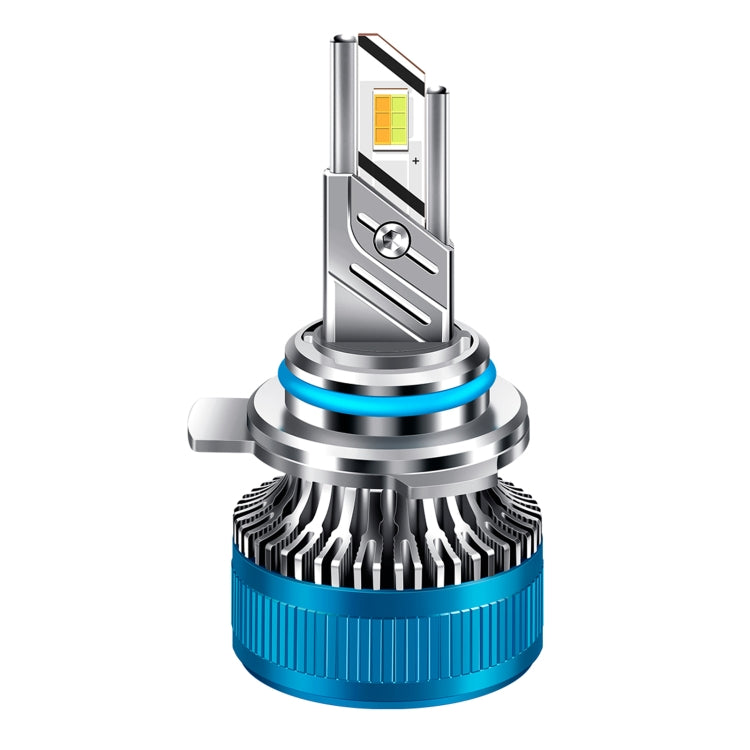 50W Three-color LED Double Copper Tube Aluminum Alloy Headlight