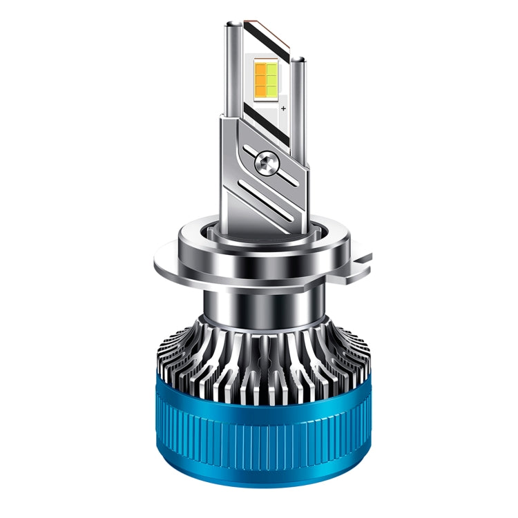 50W Three-color LED Double Copper Tube Aluminum Alloy Headlight