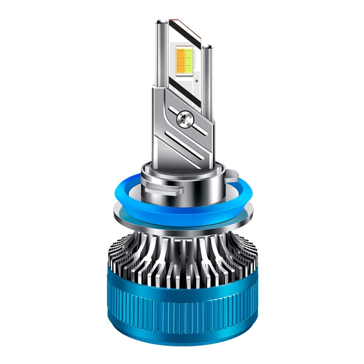 50W Three-color LED Double Copper Tube Aluminum Alloy Headlight
