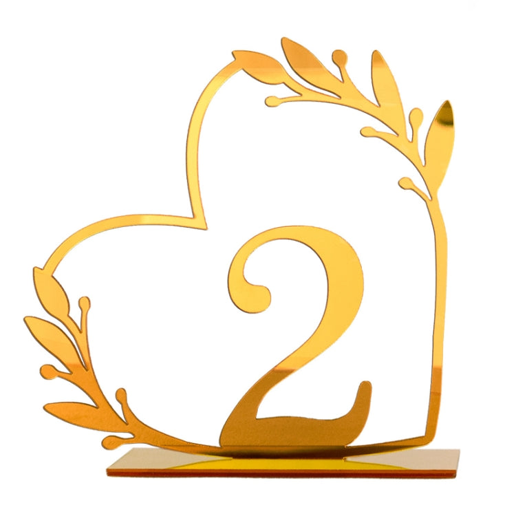 Acrylic Home Decor Wedding Digital Dinning Table Number Plate Seat Sign DIY Mirror Table Setting