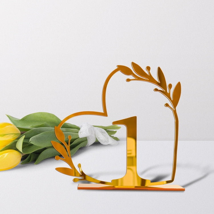 Acrylic Home Decor Wedding Digital Dinning Table Number Plate Seat Sign DIY Mirror Table Setting