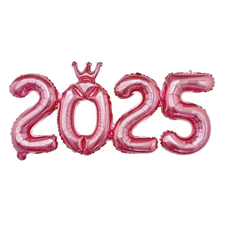 2025 Numbers Balloon 16inch Connection Numbers Foil Balloon New Year Party Decoration