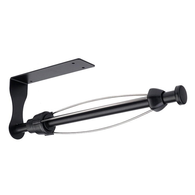 Kitchen Stainless Steel Paper Towel Holder With Damping Cabinet No Punch Roll Paper Cling Film Holder