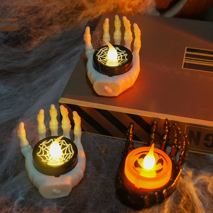 Halloween LED Candle Light Ghost Festival Decoration Palm Rest Night Light Horror Layout Prop
