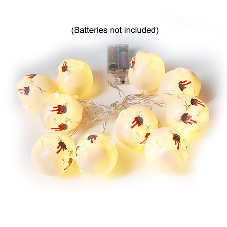 LED Halloween Decoration Atmosphere Layout Ghost Face Light String