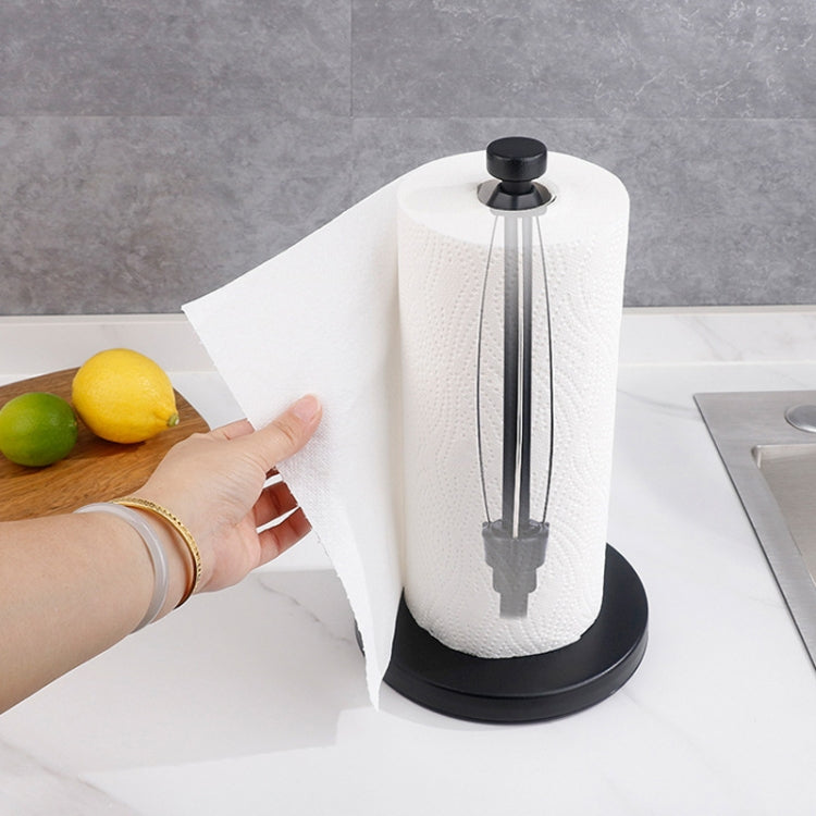 Household Stainless Steel Vertical Paper Towel Holder With Damping Dining Table Kitchen No Punch Paper Roll Holder