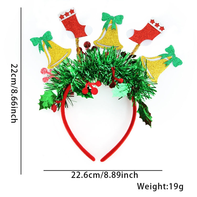 Christmas Party Dress Up New Year Headdress Christmas Decoration Colorful Stripes Headband