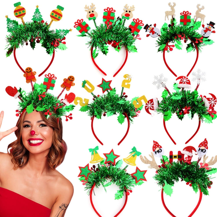 Christmas Party Dress Up New Year Headdress Christmas Decoration Colorful Stripes Headband