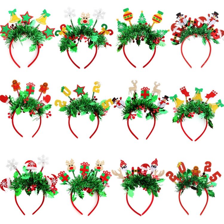 Christmas Party Dress Up New Year Headdress Christmas Decoration Colorful Stripes Headband