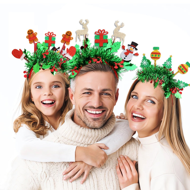 Christmas Party Dress Up New Year Headdress Christmas Decoration Colorful Stripes Headband